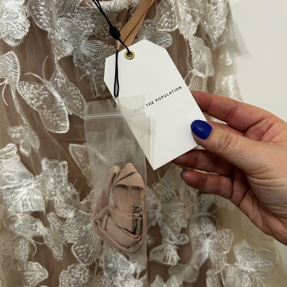 NWT Anthropologie Dress The Population Sachi Sleeveless Butterfly Mini Dress - Picture 8 of 11